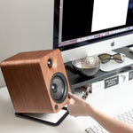 Kanto YU4 140W Powered Bookshelf Speakers with Bluetooth and Phono Preamp - Pair, Walnut V398-KO-YU4WALNUT-I