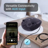Laser Black Portable CD Boombox with AM/FM Radio V1031-CDBB-200-BLK