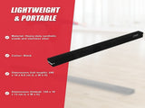 2.4m Gymnastics Folding Balance Beam Black Synthetic Suede V63-827841
