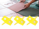 200Pcs DIY Tile Leveling System Kit Floor Wall Ceramic Tile Paving Tools Building Supply Yellow V1294-YM0901-3114200067811