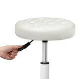 Levede 2x Rolling Bar Stool Swivel Salon SPA Chair Beige BR1065-BGX2