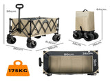 Lambu Folding Wagon Cart Khaki UM1258-KH
