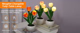 Tulip Lamp Indoor Decorative Table Lamp Flower Pot Lamp Ambient Night Light Gift Potted Plant V1294-YM0901-LNEO334C-3