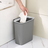 Hanging Folding Mini Trash Can for Kitchen Cabinet Door, Small Collapsible Garbage Bin Under Sink, V1366-AZ2-W-12827