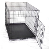 YES4PETS 48' Collapsible Metal Dog Cat Crate Cat Rabbit Puppy Cage With Tray V278-CR48