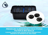 PROTEGE 10W Solar Powered Water Fountain Pump Pond Kit with Eco Filter Box V219-PMPFPKPROAF20
