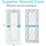 12 Pcs Long Waterproof Shower for Abdominal Wounds C-Section,Abdominal Incision Clear V1370-AZ4-17707