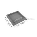 Grey Plastic Plant Pot Saucer with Non- Base, Indoor and Outdoor Planter Tray for Flower Pots V1192-AZ-W-22655