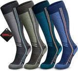 OutdoorMaster Thermolite Merino Wool Ski Socks, Compression Thermal Snowboarding Socks for Men & V1168-B0FRMKFQ65