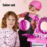 Keezi Kids Pretend Makeup Play Set Dressing Table Chair Girls Toys Children PLAY-MAKEUP-30