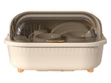Dish Drying Box Multifunctional Space Saving Dish Drainer with Lid Cover for Kitchen Accessories V1294-YM0706-3118230174015