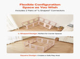 Dog Whelping Box, 1.54x1.5x0.6 m, Transparent Plastic Dog Whelping Pen for Large Sized Dogs, V952-GYZXZJZJSLDCK3NII001V0
