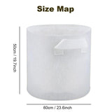 5-Pack Plant Grow Bags, Aeration Non-Woven Biodegradable Plant Nursery Bags with Handle, V1192-AZ-W-16939
