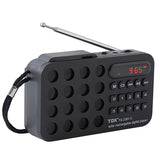 Portable Solar FM Radio Bluetooth Speaker Black V728-OBA1005006996417449