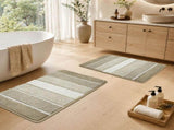 Bathroom Rugs,Ultra Soft Absorbent Bath Mat,Beige Non-Slip TPR Backing Stays in Place, Machine V1107-113-43181-BEG4