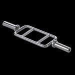 Chrome Olympic Tricep Bar Barbell Heavy Duty with Spring Collars V63-770375