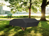 Rectangular Terrace Bench Covers for Outdoor Picnic Table and Kitchen Black, 18515080cm V1237-MS-626-030