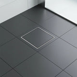 15x15cm Square Shower Drain with Removable Tile Insert Grate Stainless steel 304SS, CUPC Certified V63-955521