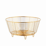 Stainless Steel Fruit Basket, Kitchen Countertop Storage Bowl for Fruits Vegetables Bread, Modern V1192-AZ-W-25137