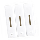 3 Chamber Manual Soap Dispenser Wall Mount Drip Liquid 350ml Each Capacity with Wide Opening Double V1294-YM0901-3112250034711