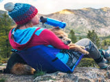Blue Portable Outdoor Camping Seat Pad with Backrest, Foldable & Waterproof Concert Cushion, 600D V888-ELOSUNG13518