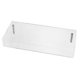 Transparent Acrylic Floating Shelf for Home Organizing and Displaying, Break Resistant, Easy to V1192-AZ-W-32983