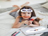 100 Pack White Paper Eye Masks, Plain Masquerade Mask Blank Masks Decorate for Cos-Play, Halloween V1259-DP01-A-4142