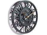 12-Inch Waterproof Outdoor Wall Clock, Analog Style, Sturdy Polyresin Construction, Fits with V1366-AZ2-W-04537