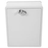 White Box with Space-Saving Design and Secure Lock for Convenient Storage V1369-AZ3-W-17167