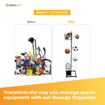 Sports Equipment Storage Rack - Vertical Ball Organiser Basketball Garage Stand V238-SUPDZ-40838091931728