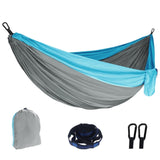 Outdoor Camping Hammock Lightweight 260x140cm Portable Travel Grey V201-W13050217