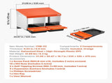 Chicken Nesting Boxes, 2 Compartments, Easy Egg Collection, Wall Mount, Easy to Assemble, Galvanized V952-JSCDXJS2GJ15PZUI4001V0
