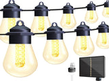 Solar Panel LED Outdoor String Lights 49ft 20 Bulbs Globe String Lights Waterproof Patio Lights for V1294-YM0901-H48983-2