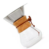 800ml Pour Over Coffee Maker High Borosilicate Glass Manual Coffee Dripper with Stainless Steel V1294-YM0703-3113230034411