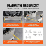 Wheel Alignment Tool, 2-Pack Alignment Tool Toe Plates, Stainless Steel Toe Angle Measurement Tool V952-CLDWJJBXG4BD6BCILV0