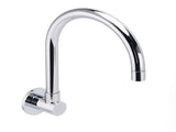 Chrome Round Gooseneck Arm Faucet Water Outlet Wall Mounted Swivel Bathtub Spout V1233-SP912CR
