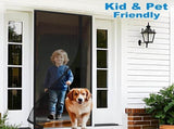 80 x 210 cm Magnetic Mosquito Net Door Self-Adhesive Side Opening Curtain Removable Durable Insect V1188-MS-325-1315