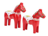 2pcs Hand Painted Swedish Wooden Horse Figurine Dalecarlian Horse Ornaments for Home Wedding V1294-YM0901-3115240105211