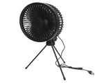 Solar Camping Fan with Tripod IP67 Waterproof Adjustable Portable Camping Fan with 10W Solar Panel V1294-YM0710-3114230137911