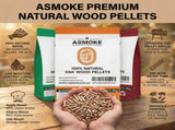 ASMOKE Essential Portable Smart Pellet Grill & Smoker Assorted Flavors 20LBs Premium Wood V642-XFAS-BNDL-ESS-GRL-WOPEL20LB
