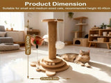 Bestselling Interactive Cat Scratching Post Sisal Scratching Board Rotating Ball Track Feather V1232-MZZ001