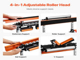 4-in-1 Roller Stand, 220 kg Load Capacity, 838.2-1270 mm Adjustable Height, Folding Heavy Duty with V952-DGZDZGTMGGJ4QQC0MV0