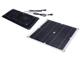 Solar Powered Exhaust Fan 12W 18V Monocrystalline Silicon Solar Panel Dual Fan Ventilator Kit for V1294-YM0901-3114250034411