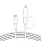 Belkin BoostCharge Pro 2-in-1 Cable Usb-C to USB-C Lightning Connector V578-CAC003FQ1.5MWH