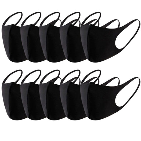 10x SUMMER Reusable Breathable Face Mask Mouth Mask Anti Dust Haze Bulk V563-UPWR-FACEMASK_BLACK-10PCS