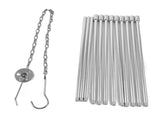 4 Section Campfire Tripod Portable Aluminum Alloy Hanging Pot Tripod for Outdoor V1294-YM0523-3111210336011