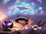 24 Pattern Star Projector Night Light with White Noise and Type C Power - Black V1263-JX-8070-1