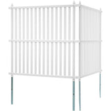 1.22m W x 1.22m H Vinyl Privacy Fence Panels, Air Conditioner Fence, Outdoor Privacy Screens for V952-PVCYSWLMB48X9JS2HV0