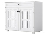 Levede Shoe Cabinet Door Storage Rack Cupboard White EA0283-WH-AU