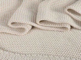 DreamZ Knitting Throw Blanket Cushion Beige BK1021SET-BG_NZ